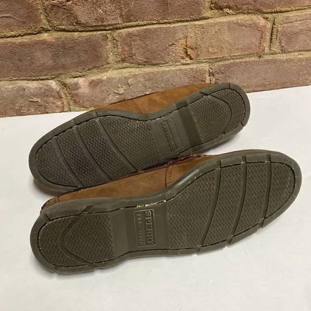 Sperry Brown Leeward Boat Shoe Size 8